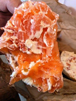 Lox and cream cheese