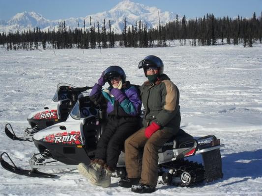 Our backyard! You can scoot right out of the yard ... no trailers necessary! We groom  over 50 miles of scenic trail!