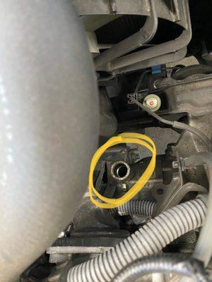 Missing transmission cap