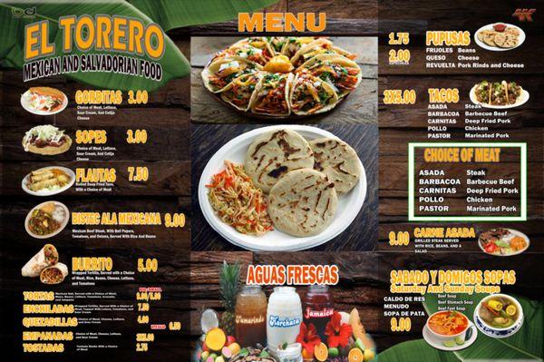 Our new menu