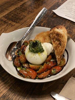 Burrata and tomatoes. Nostra Caprese was so good!