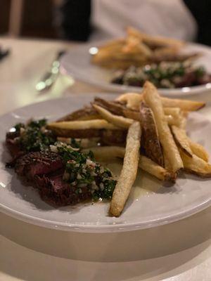 Chimichurry with steak and frites