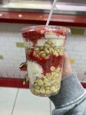 Hot Cheeto elote cup!