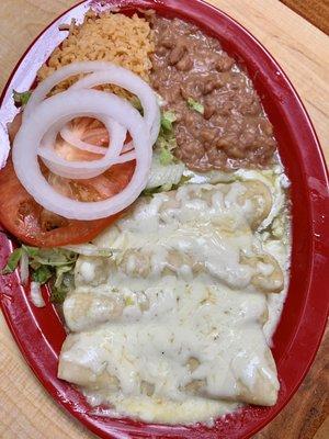 Chicken enchiladas