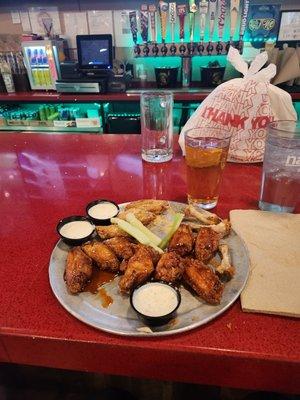 great wings and beers.