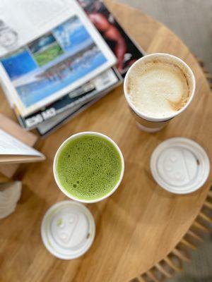 Matcha and hazelnut