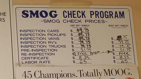 10/1/18.  All cars $50 out the door (regardless of how old your car is).  More for full sized vans.