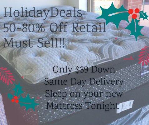 Queens and King Mattresses In Stock - Brand New 50-80% Off Retail.  Inventory Is Limited and Goes Fast.  First Come, First Served.