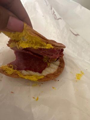 Dry flat  corn beef sandwich smh