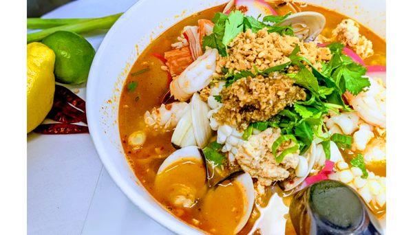 Tom Yum Seafood Noodle Soup