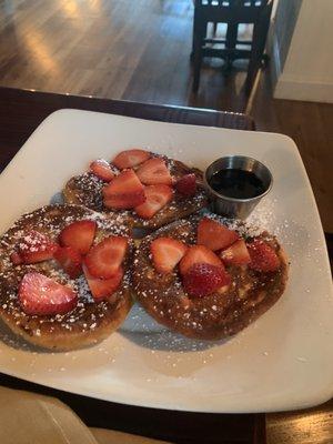 Brioche French toast with strawberries - delicious, both kids loved it!