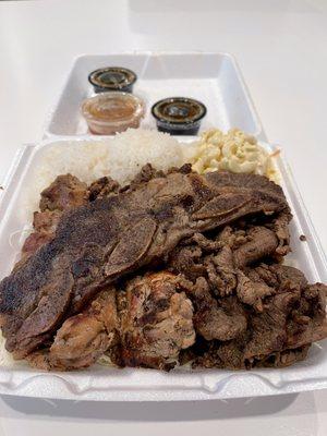 Hawaiian BBQ mix plate