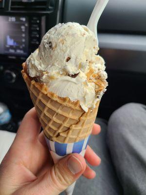 Nutty Buddy in a waffle cone