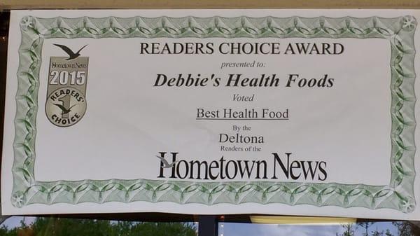 Reader's Choice Award