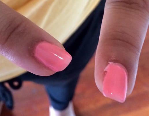 Worst Gel Nail application ever!!!