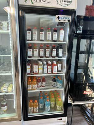 Teas, juices and other drinks