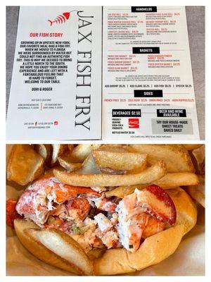 Our favorite always... Lobster Roll basket. So good, I had to get one for later. Thank you Dori @ #JaxFishFry-St. John's