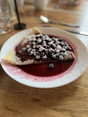 Blueberry Goat Cheese Crepe