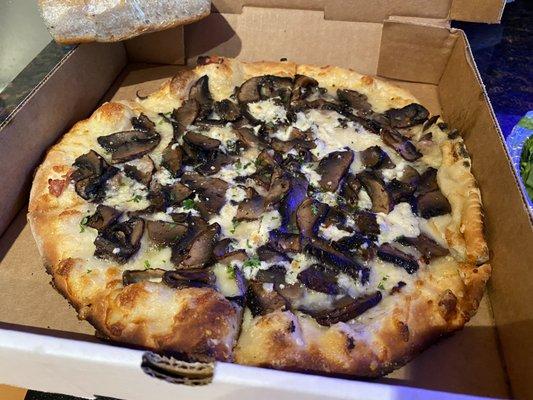 Truffled mushroom pizza - $19