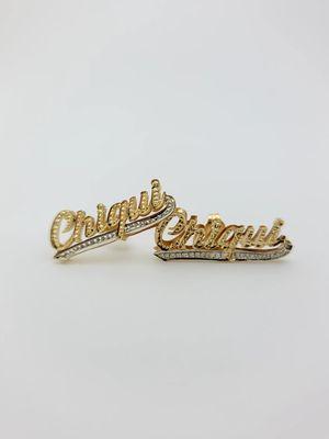 Nameplate Earrings "Chiqui"