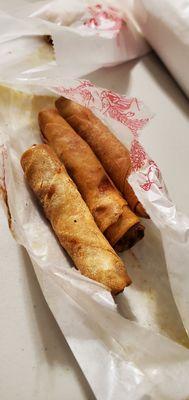 Spicy tofu egg rolls