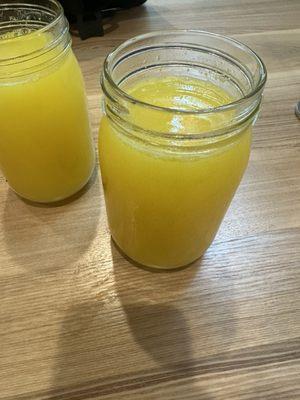 Fresh squeezed orange juice