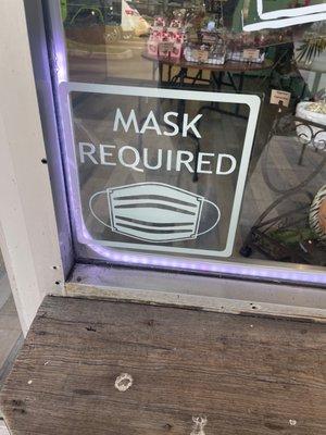 Well I was going in here but I don't have a mask on me