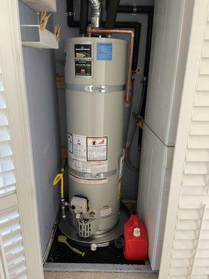 New water heater install in a customers home in Huntington Beach