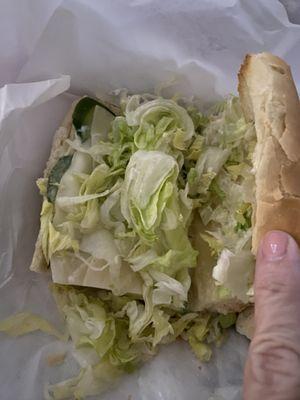 9. Veggie Sandwich..... AWFUL