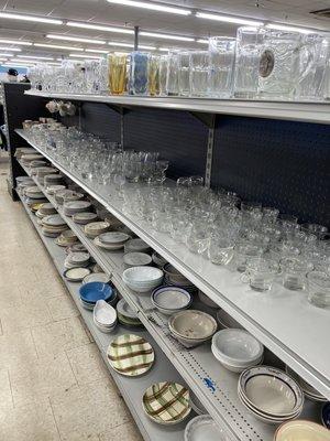 Glassware and dishes