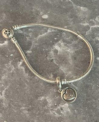 Another charm and bracelet for my baby girl!