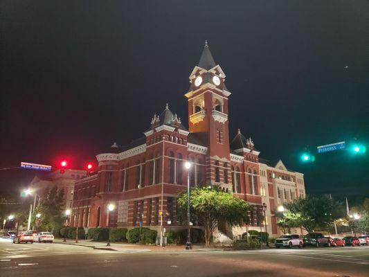 View of New Hanover County Courthouse at Night