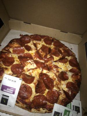 Medium pepperoni pizza