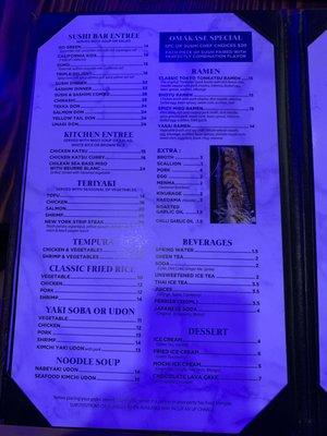 Menu part 3