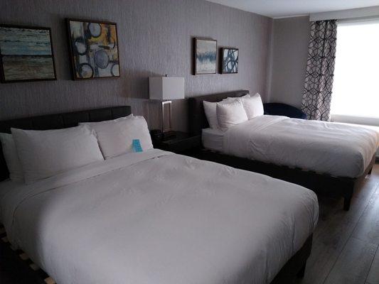 Very plush comfortable beds & pillows.