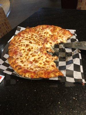 Cheese pizza $12.00. FREE ranch!!!!