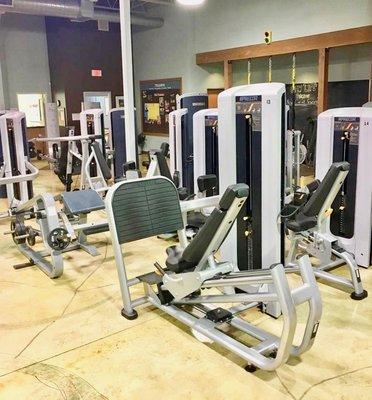 Complete circuit of weight machines