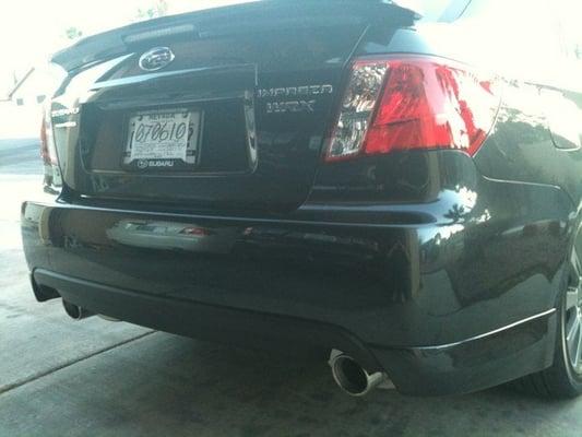 SPT exhaust system courtesy SoLV's parts department.