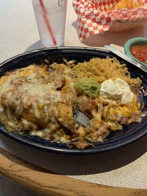 Beef chimichanga