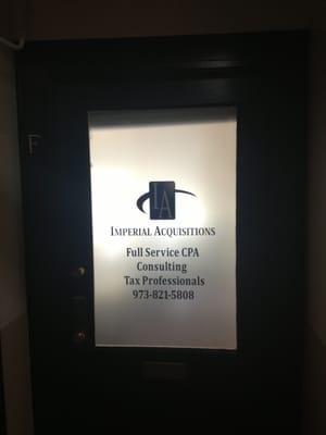 Office Door. (Office 2F). Come in and let us help you.