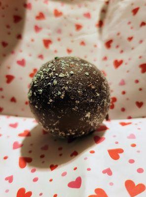 Mint chocolate truffle- my favorite of the bunch! Delicious!!