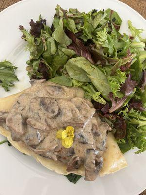 Mushroom crepe