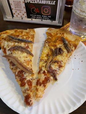 Pizza with anchovies