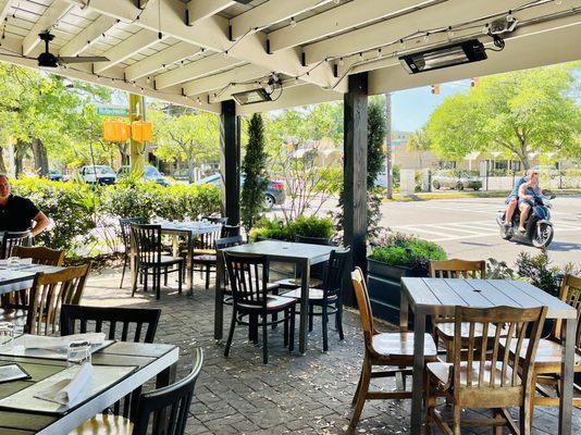 Outdoor patio area