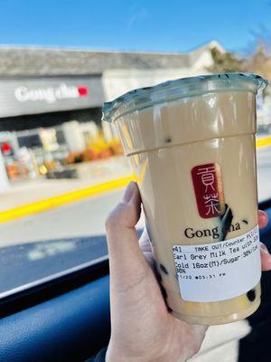 Earl Grey Milk Tea with 3 Js - Cold 16oz