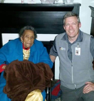 Recent customer Amelia Boynton Robinson ... 103 years young civil rights activist