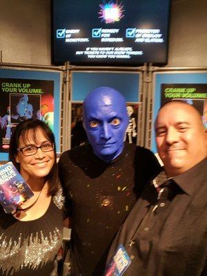 Post show meeting Blue Man Group :-)