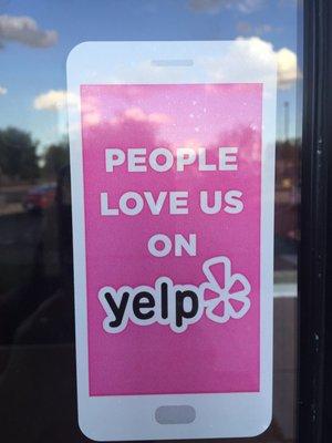 People love us on Yelp