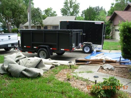 Debris removal after flood damage. Coastal Disaster Recovery, Inc.