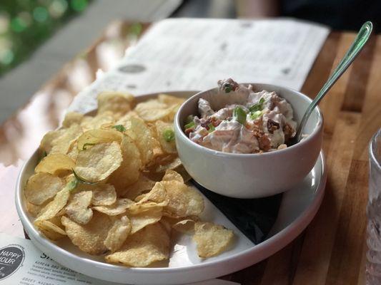 Loaded baked potato dip.